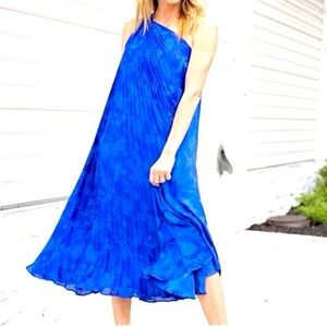 Banana Republic One Shoulder Blue Dress